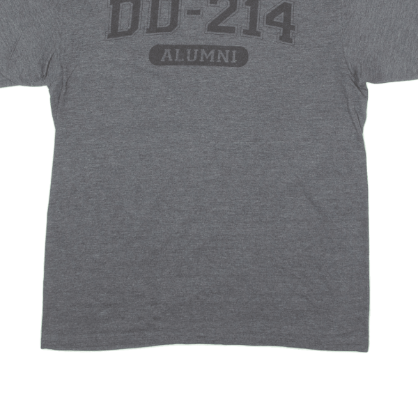 11 BRAVOS DD-214 Alumni Military Mens T-Shirt Grey USA Crew Neck M For Discount