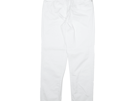 ARMANI JEANS Mens Trousers White Slim Straight W28 L31 Online now