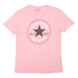 CONVERSE Womens T-Shirt Pink S For Cheap