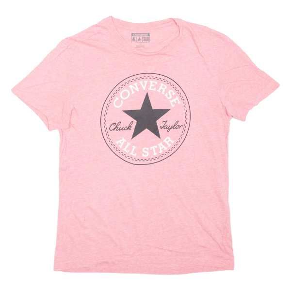 CONVERSE Womens T-Shirt Pink S For Cheap