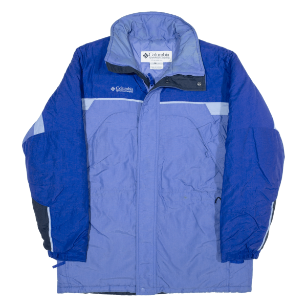 COLUMBIA Mens Shell Jacket Blue L Hot on Sale