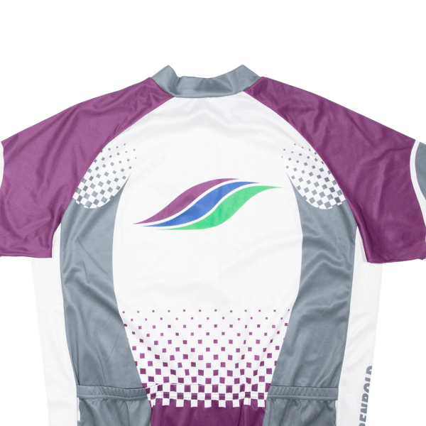 TWERNBOLD Full Zip Cycling Shirt Mens Jersey Purple 2XL For Sale