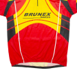 BRUNEX SWISS Cycling Shirt Mens Jersey Red 1 4 Zip 2XL Hot on Sale