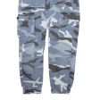 BERSHKA Camo Cargo Mens Trousers Blue Regular Tapered W24 L24 on Sale