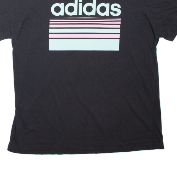 ADIDAS Mens T-Shirt Black L Online