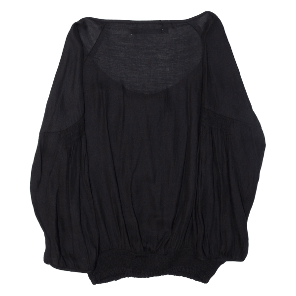 ZARA Womens Blouse Black 3 4 Sleeve S Cheap