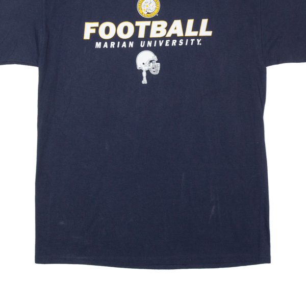 CHAMPION Football Marian University Mens T-Shirt Blue USA L Online