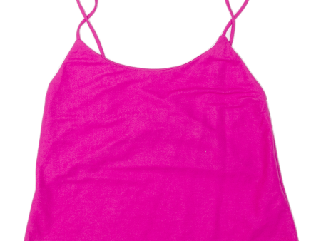 ZARA Womens Camisole Vest Pink Sleeveless Viscose S Fashion