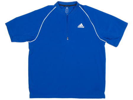 ADIDAS Mens Jersey Blue 1 4 Zip L Fashion