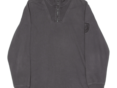 CHAPS Mens Sweatshirt Grey 1 4 Zip XL For Discount