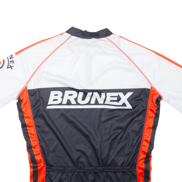 BRUNEX Cycling Shirt Mens Jersey White 1 4 Zip 2XL Sale