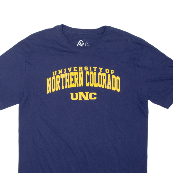 ALTA GRACIA APPAREL University Of Northern Colorado Mens T-Shirt Blue USA L Discount