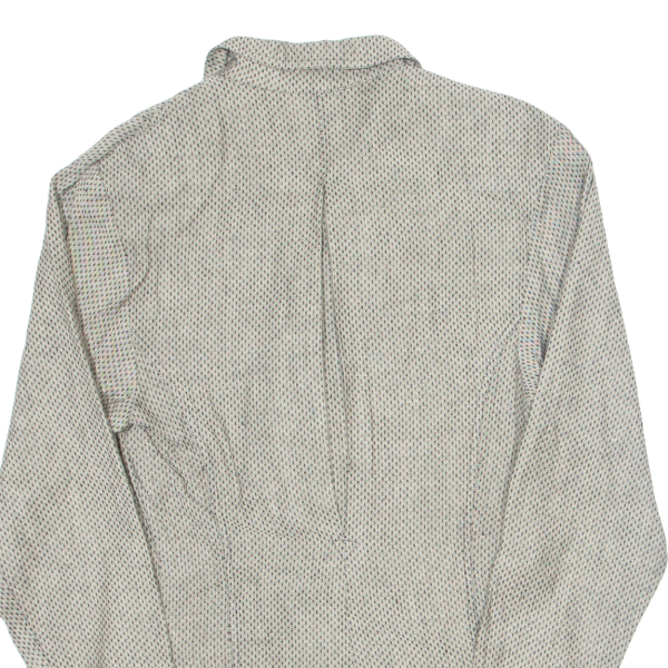 VIRMAN Womens Blazer Jacket Grey Linen 90s Spotted S Online