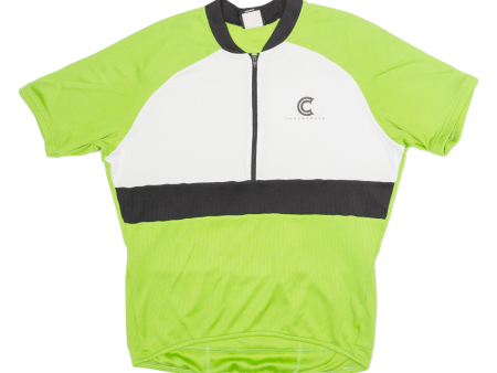 CANNONDALE Cycling Shirt Mens Jersey Green 1 2 Zip L Online Hot Sale