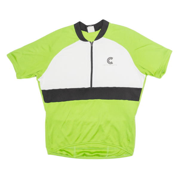 CANNONDALE Cycling Shirt Mens Jersey Green 1 2 Zip L Online Hot Sale