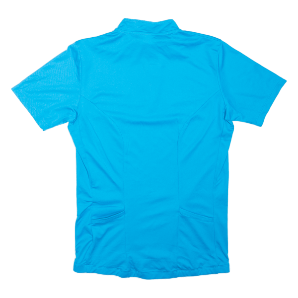 BTWIN Cycling Shirt Mens Jersey Blue 1 4 Zip M Online now