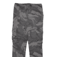 ARIZONA Camo Cargo Jogger Style Boys Trousers Grey Regular Tapered W28 L29 Cheap