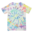 COMFORT COLORS Mens Tie Dye T-Shirt White S Supply