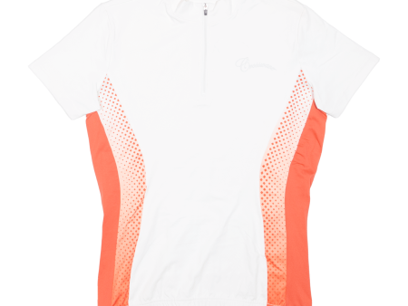 CROSSWAVE Cycling Shirt Womens Jersey White 1 4 Zip S Online Hot Sale