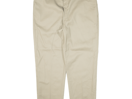 DICKIES 874 Workwear Mens Trousers Beige Regular Straight W46 L30 on Sale