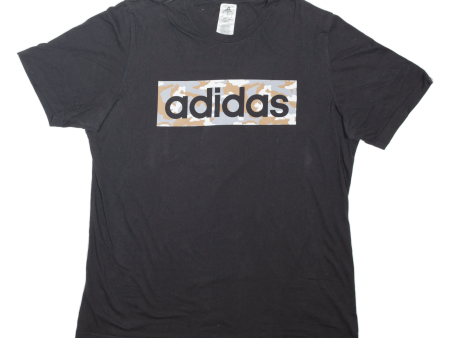 ADIDAS Mens T-Shirt Black XL Hot on Sale