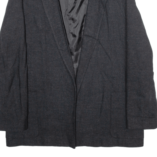 ZARA BASIC Womens Blazer Jacket Grey Viscose XS For Sale