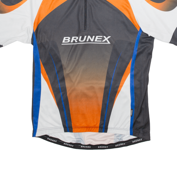 BRUNEX Cycling Shirt Mens Jersey Black 1 4 Zip XL Sale