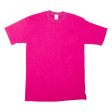 TOWNCRAFT Stripped Mens T-Shirt Pink M Fashion