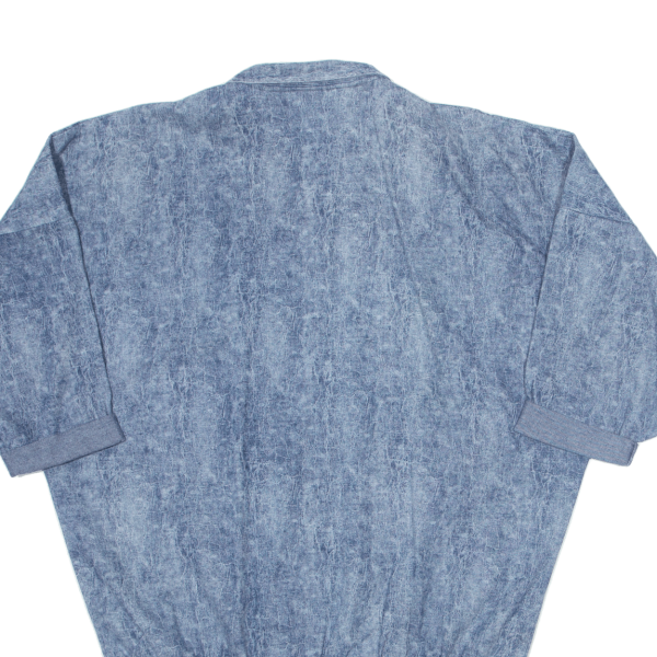 CLOCK HOUSE Acid Wash Oversized Womens Shirt Dress Blue 90s S Online now