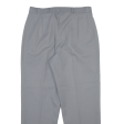 Womens Trousers Grey Relaxed Straight Viscose W32 L29 Online Sale