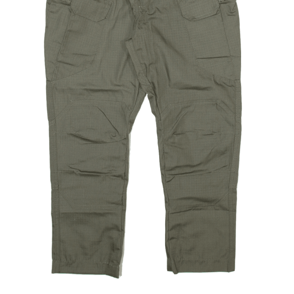 Cargo Mens Trousers Green Regular Tapered W28 L23 Cheap