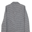 ZARA Basic Double Breasted Womens Overcoat Jacket Grey Knit Houndstooth S Online