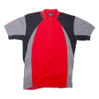 ATHLETIC WORKS Cycling Shirt Mens Jersey Red 1 2 Zip L Online Hot Sale