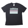 ADIDAS Mens T-Shirt Black L Online