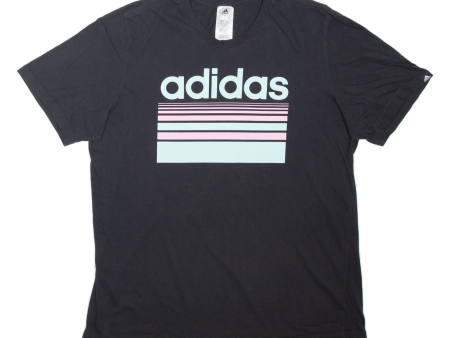 ADIDAS Mens T-Shirt Black L Online