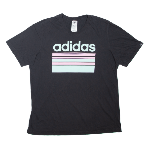 ADIDAS Mens T-Shirt Black L Online