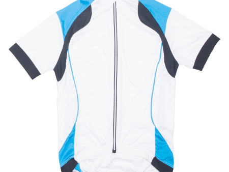 BRUNEX Full Zip Cycling Shirt Mens Jersey White XS For Cheap