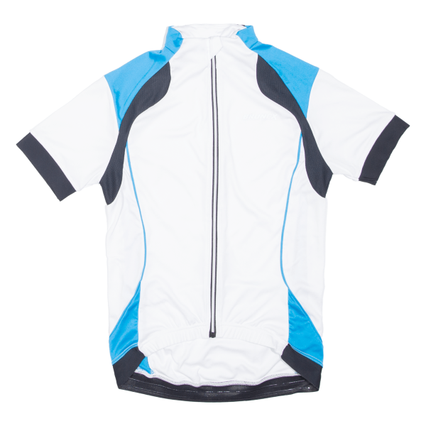 BRUNEX Full Zip Cycling Shirt Mens Jersey White XS For Cheap