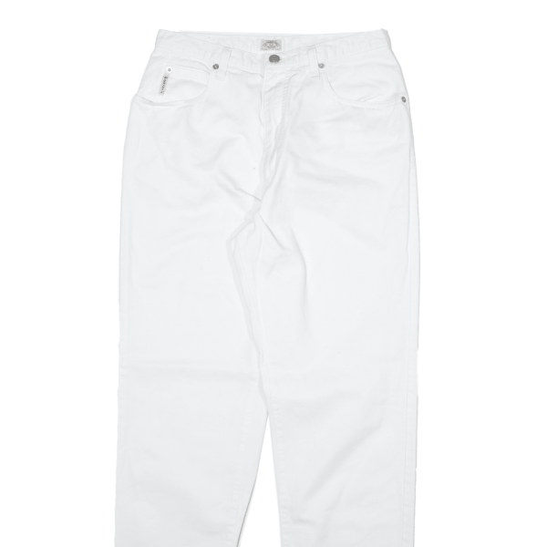 ARMANI JEANS Mens Trousers White Slim Straight W28 L31 Online now