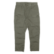 Cargo Mens Trousers Green Regular Tapered W28 L23 Cheap