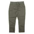 Cargo Mens Trousers Green Regular Tapered W28 L23 Cheap