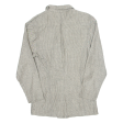 VIRMAN Womens Blazer Jacket Grey Linen 90s Spotted S Online