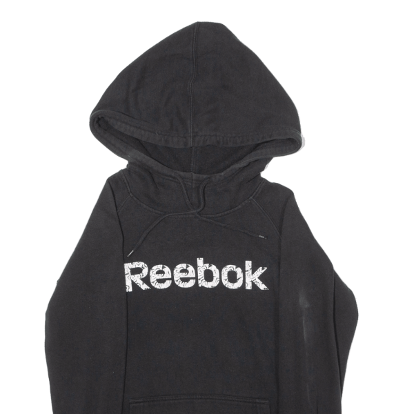 REEBOK Womens Black Hoodie S For Sale