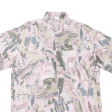 ALEXANDRE Mens Shirt Pink Viscose Crazy Pattern M Online Hot Sale