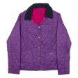 BARBOUR Summer Liddesdale Womens Quilted Jacket Purple UK 10 Cheap