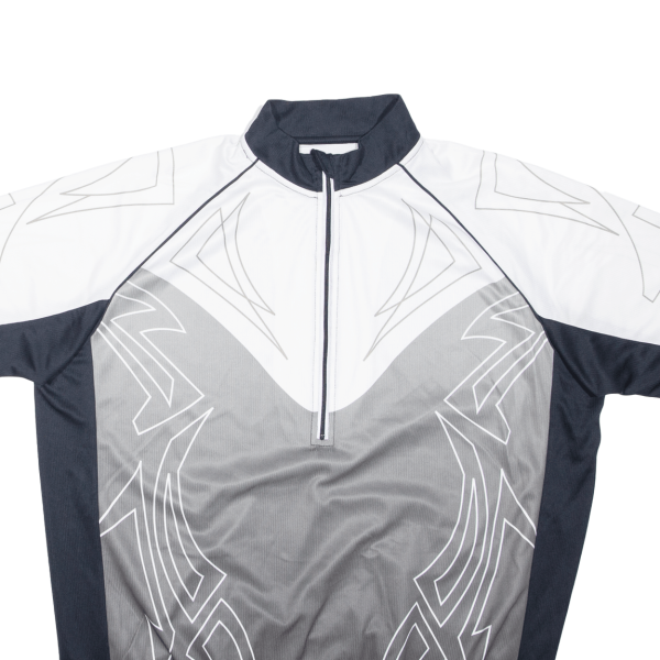 CRANE Cycling Shirt Mens Jersey Grey 1 2 Zip XL Sale