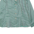 Blazer Style Womens Blouse Green Long Sleeve Check M Fashion