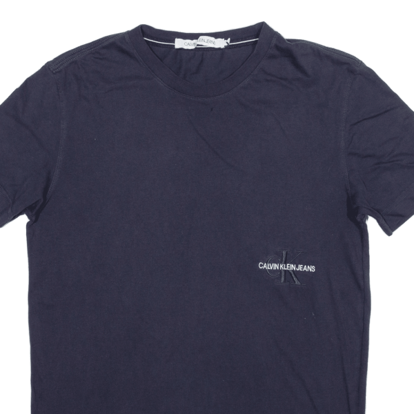 CALVIN KLEIN JEANS Mens T-Shirt Blue S Online Sale