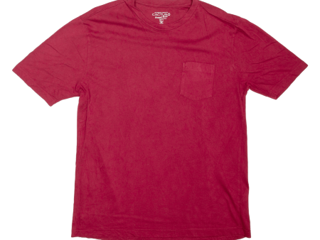 CACTUS Mens T-Shirt Maroon L on Sale