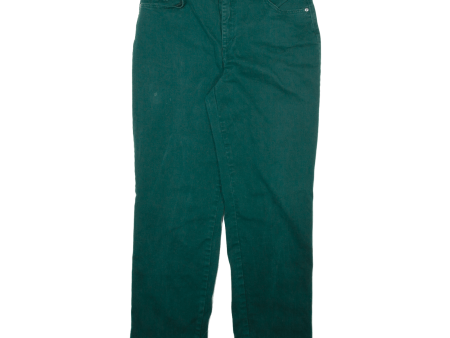 GLORIA VANDERBILT Womens Trousers Green Regular Straight W30 L28 For Sale